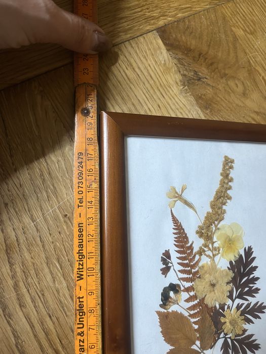 Obraz z suszonych kwiatów