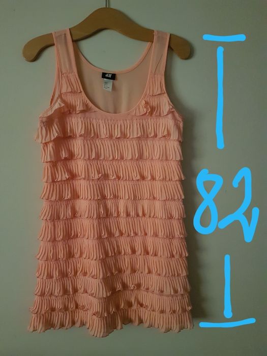 Sukienka brzoskwiniowa H&M