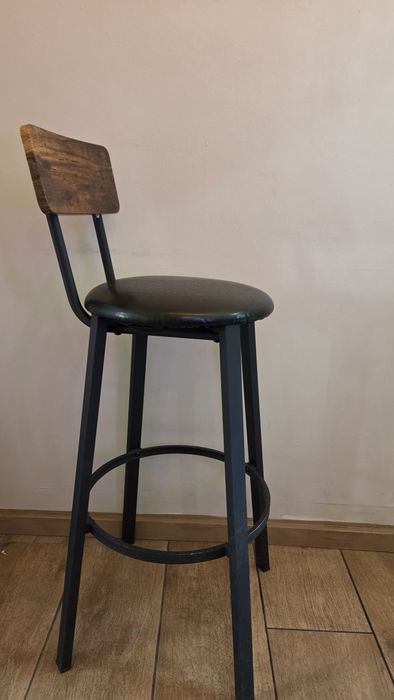 Hoker Barowy Taboret Stołek Wysoki Krzesło Loft Do Kuchni Salonu