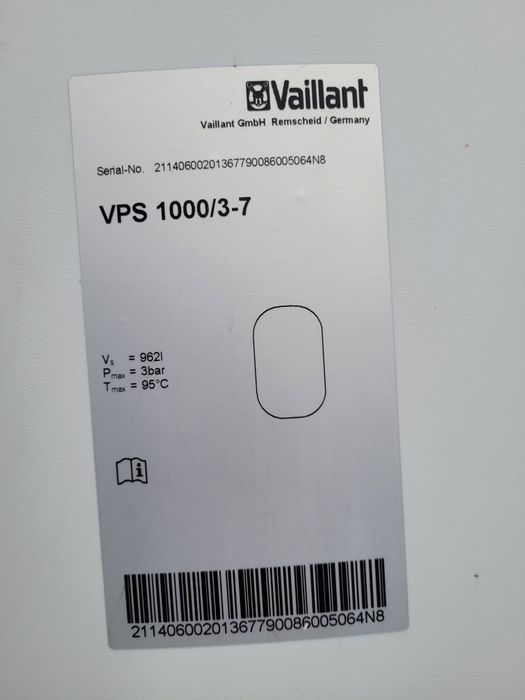 Bufor Vaillant 1000l
