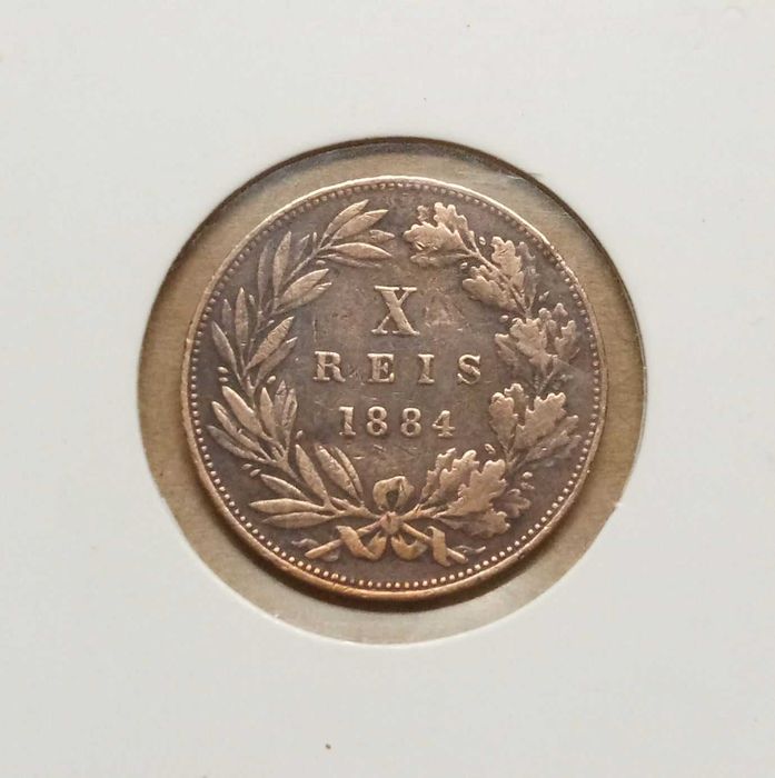 Moeda X reis de 1884