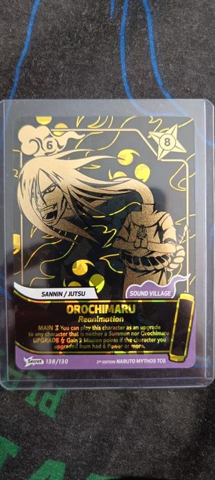 Karta Orochimaru Secret 2nd Edition Naruto