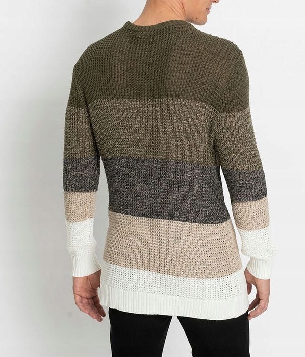 B.P.C sweter męski w paski S.