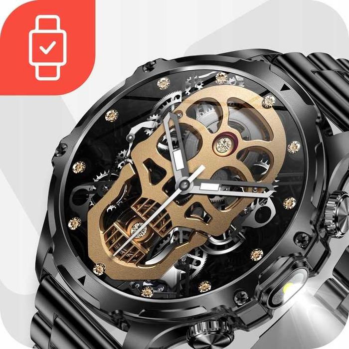 Zegarek SMARTWATCH Męski Rozmowy Duża Bateria 700 mAh WODOODPORNY