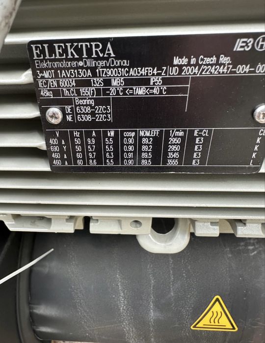 Pompa próżniowa Rietschle C-VLR 301 5,5 KW