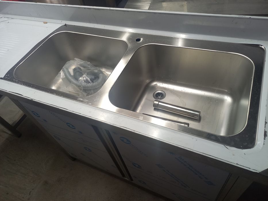 Bancada inox cubas grandes