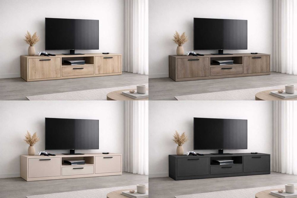 ТВ тумба, тумба під ТВ напольна з дверцятами та шухлядою.