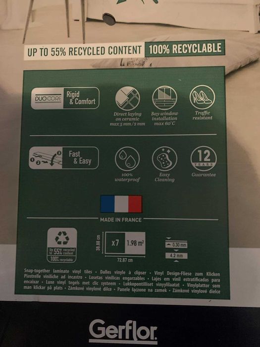 Panele winylowe nowe, nieużywane