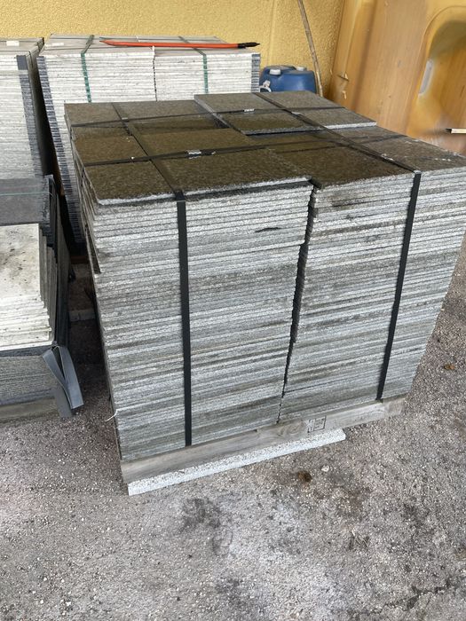 Mosaico em granito Negro Sudafrica a 1 cm esp. polido