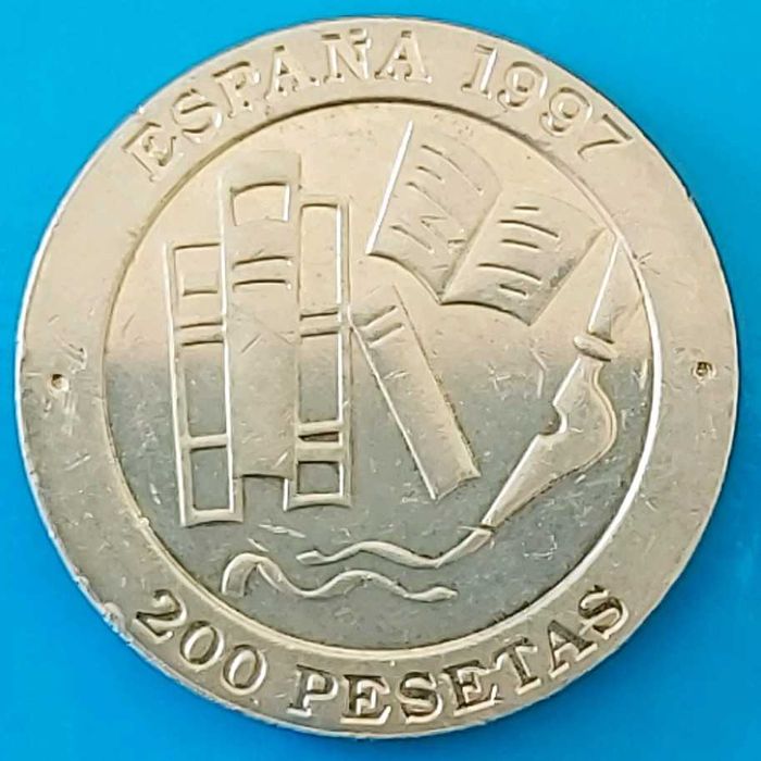 200 Pesetas de 1997, Jacinto Benavente, Espanha