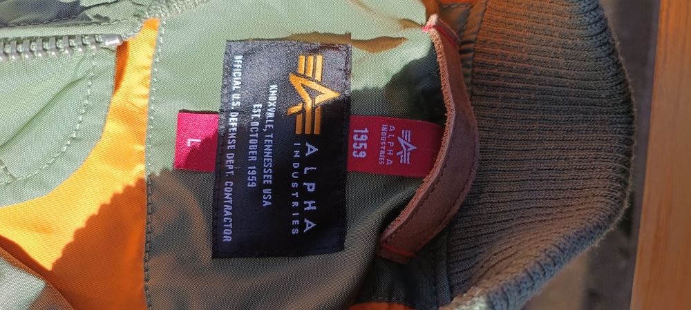 бомбер alpha industries маломірка