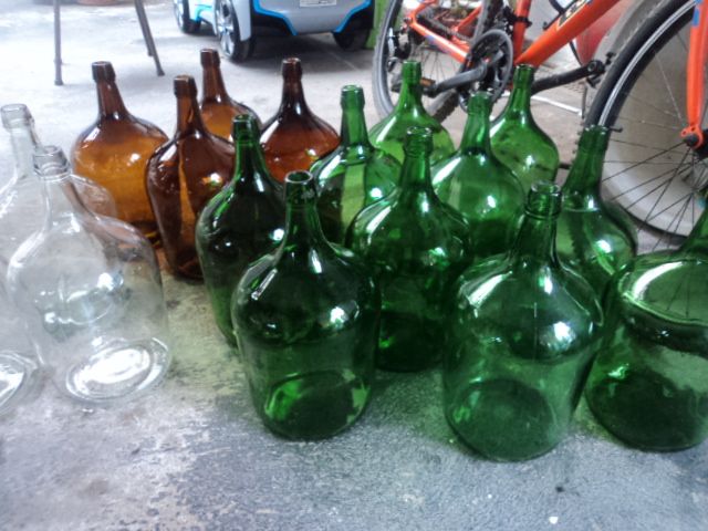 Garrafões em vidro-5 litros