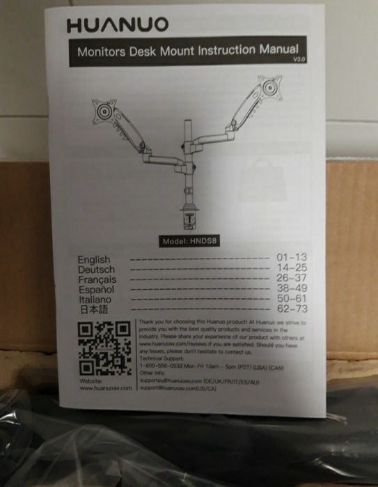 Uchwyt stojak do 2 monitorów 17-32" 2-9 kg