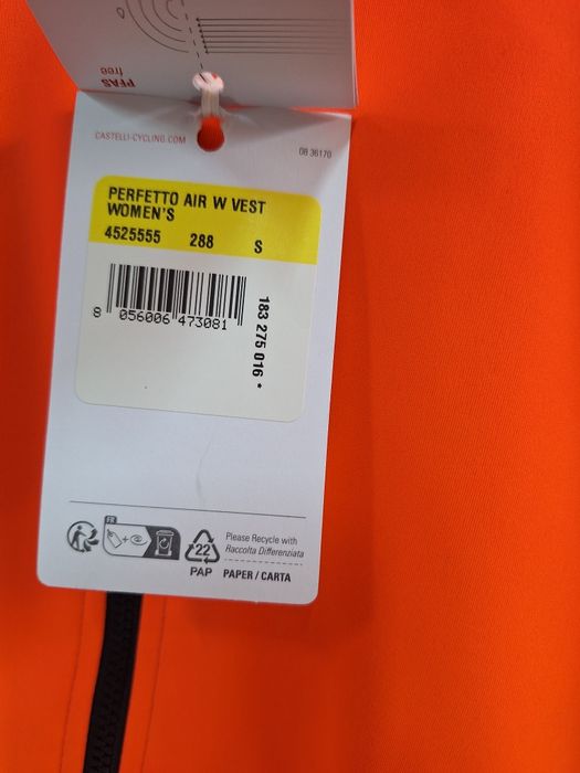 Bezrękawnik rowerowy CASTELLI PERFETTO AIR damski S
