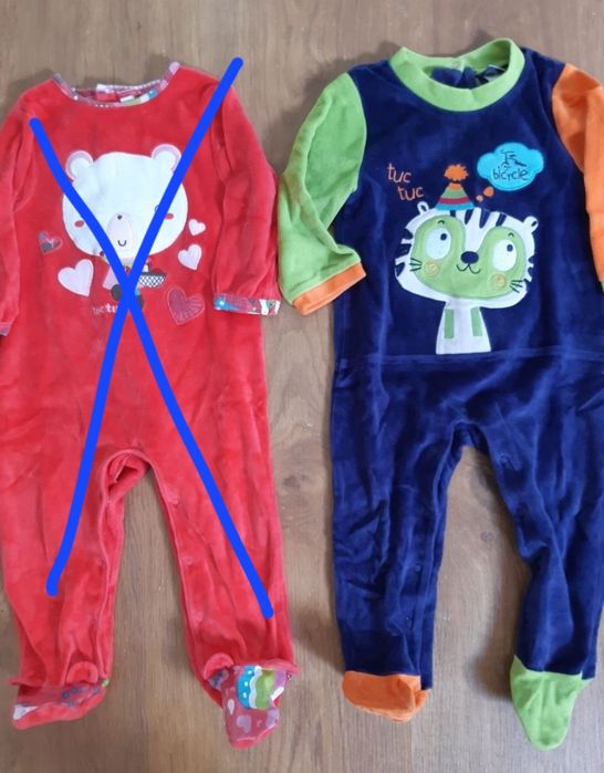 Pijamas e bodys manga comprida para bebé dos 6 aos 12 meses