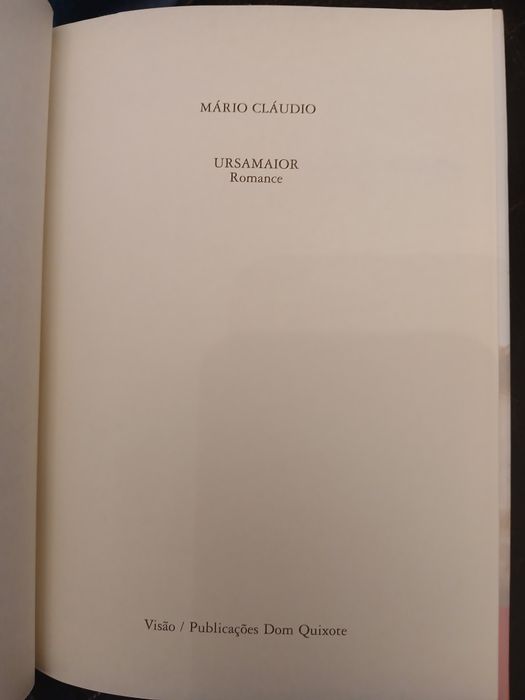 UrsaMaior - Mário Cláudio