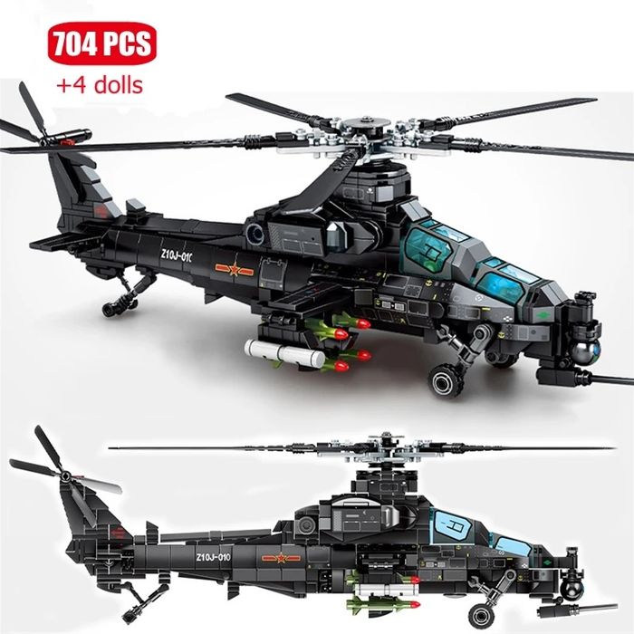 Helikopter z klocków 704 elementy