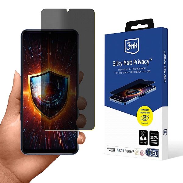 Folia ochronna prywatyzująca matowa 3mk Silky Matt Privacy na Samsung