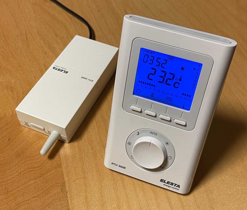 Cronotermostato Rádio c/ Receptor Elesta RTU300B
