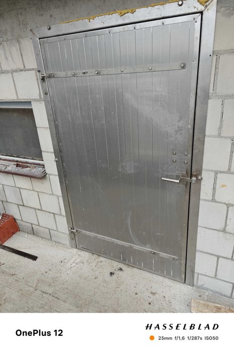 Drzwi Inwentarskie zewnętrzne podwójny INOX,nierdzewne 90x200