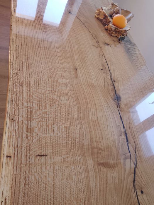 Stół dębowy z litego drewna