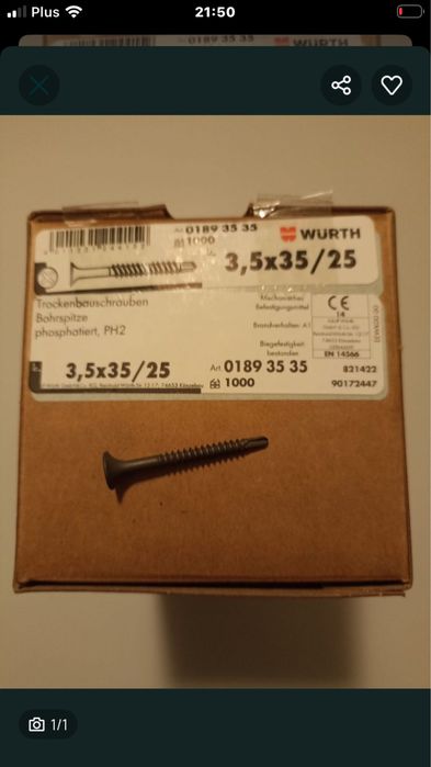 Wkręty do blachy do GK