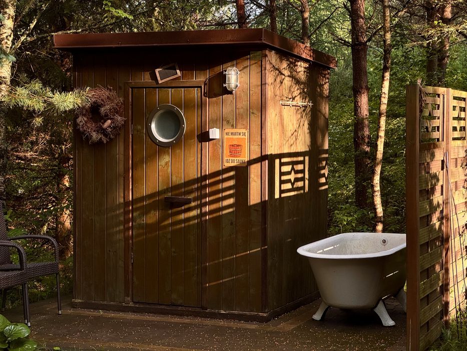 Domek na Kaszubach WOLNE , SAUNA, BALIA , LAS .