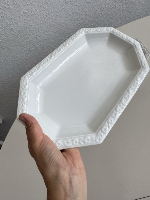 Zestaw dwóch  półmisków Rosenthal Maria Biała