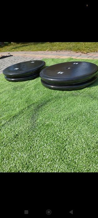 Ogumowane talerze na silownie domowa silownia