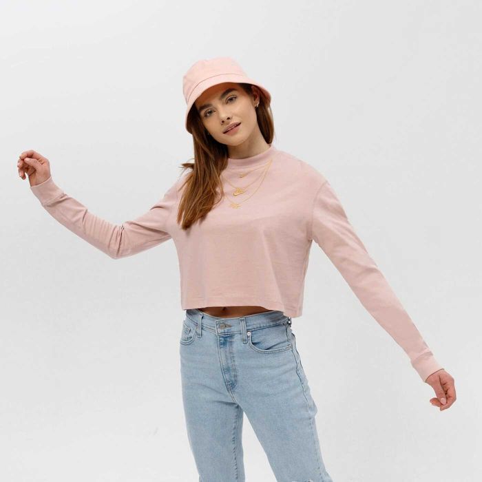 NIKE Sportswear Nowa Bluzka Damska S-XL Koszulka półgolf Oryginalna