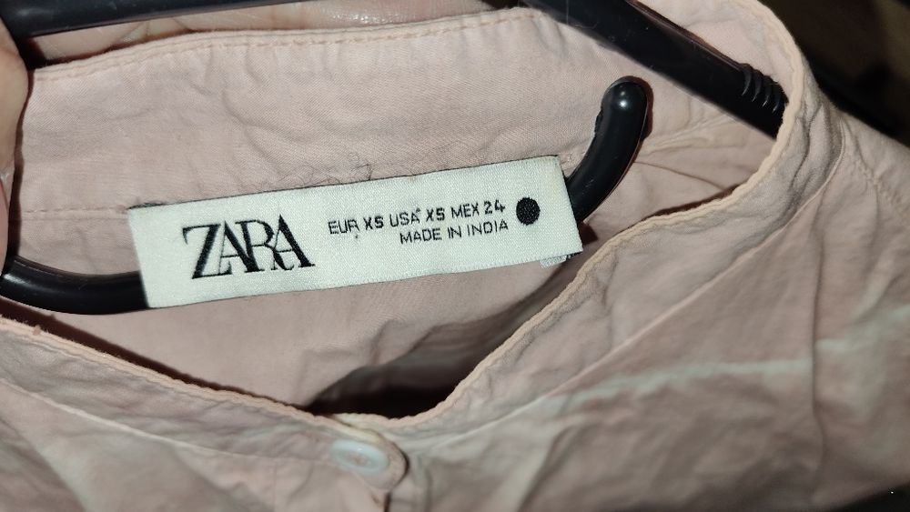 Koszula Zara r. XS / S frędzle cieniowana