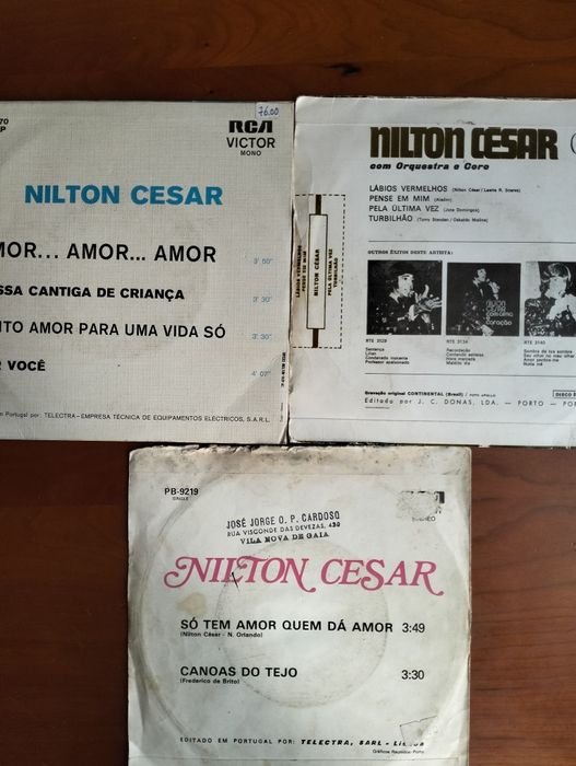 Antigos singles Nilton Cesar