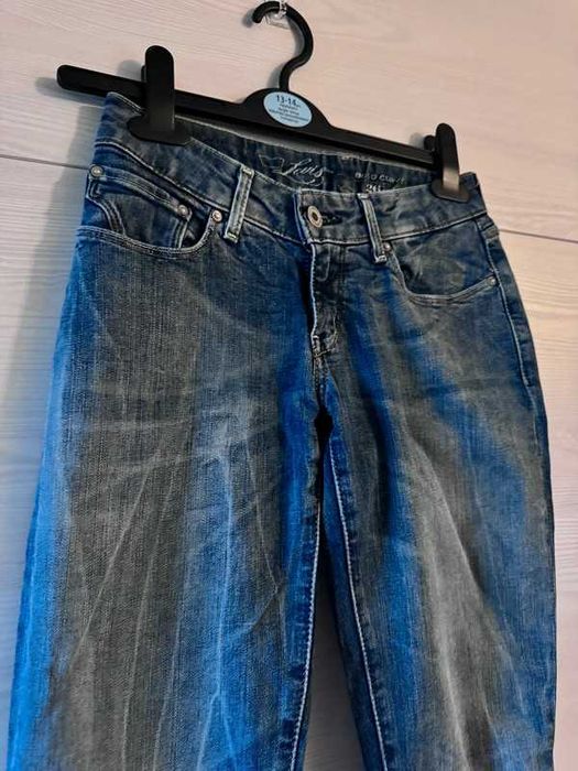 Jeansy biodrówki vintage y2k proste nogawki levi’s xs