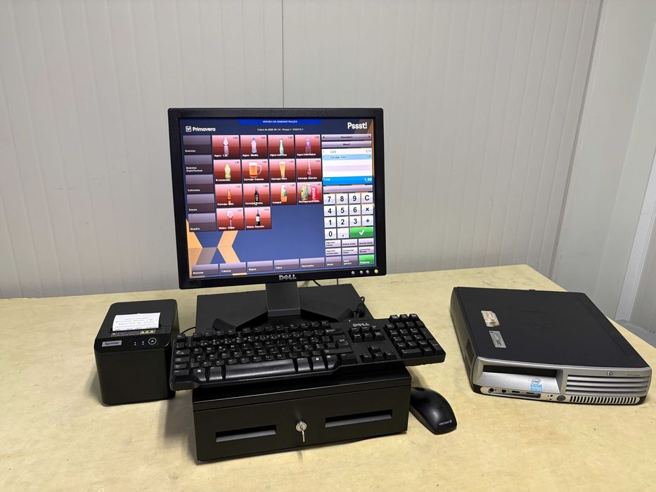 POS / Caixa registadora + programa novo + Garantia