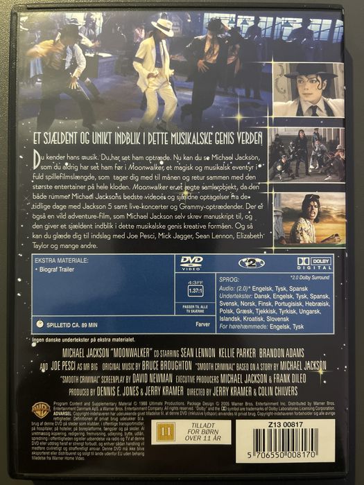 Michael Jackson Moonwalker DVD