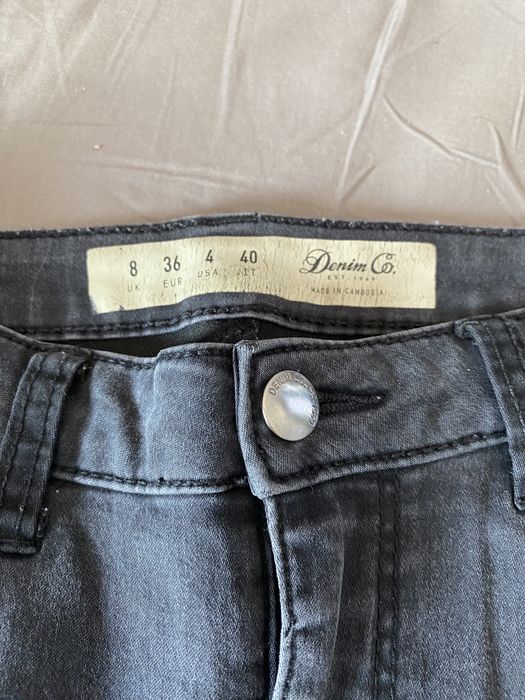 Czarne Jeansy Denim Co