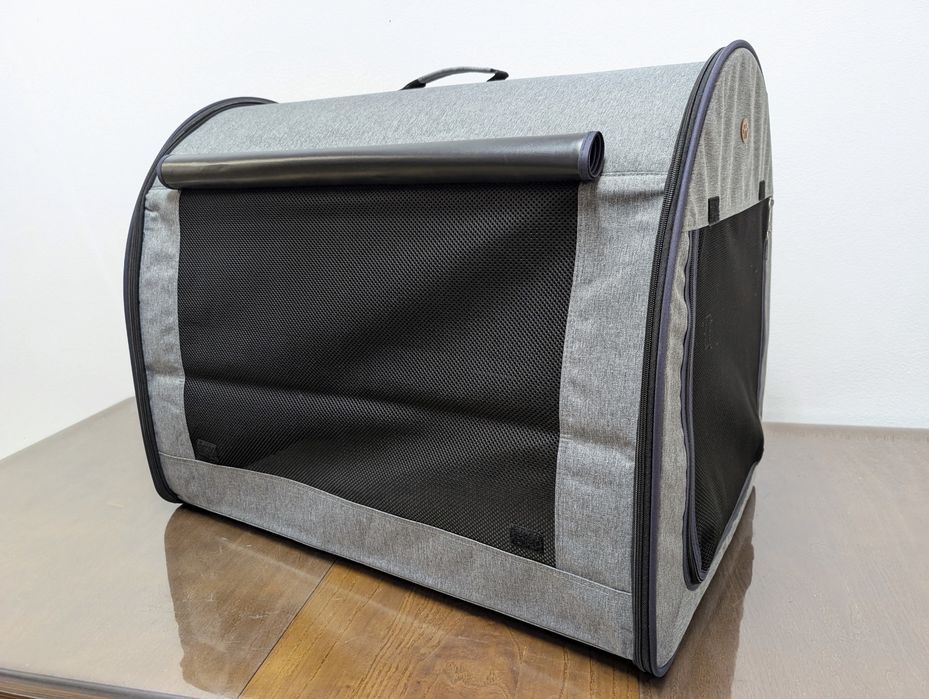 Rozkładana Torba Podróżna dla Psa Easy Go L 57x77x63cm Szara Kojec ZWR