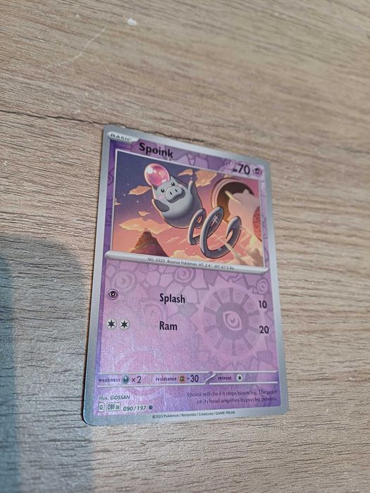 Carta Pokémon Spoink [Reverse Holo] #90