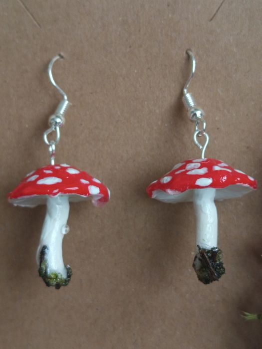 Kolczyki muchomory