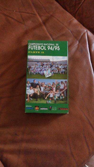 2 Cassetes VHS (I e II parte) campeonato nacional de futebol 94/95