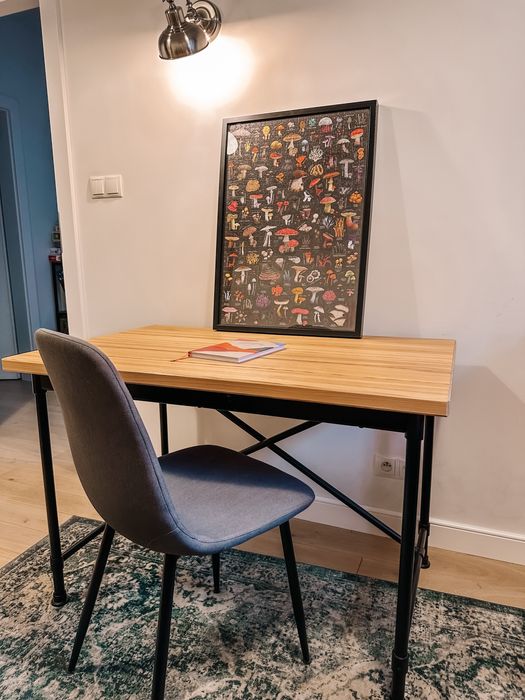 Biurko drewniane Ikea loft Kullaberg