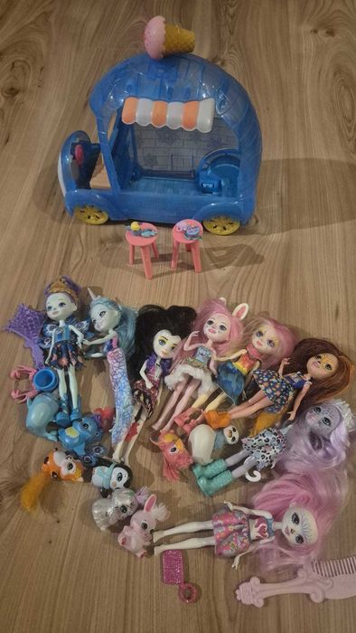 Enchantimals lalki + zwierzątka + autko - HIT!