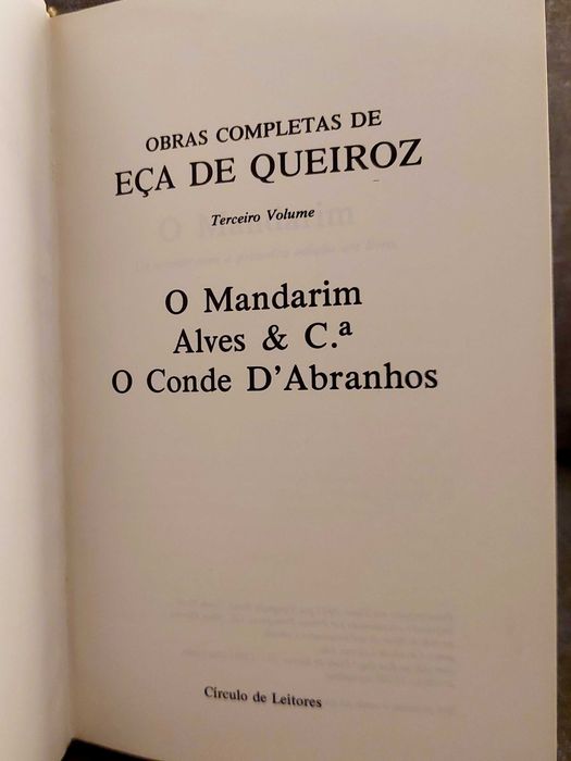 O mandarim, Alves e Companhia, o conde de Abranhos, Eça de Queirós