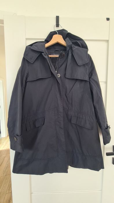 Granatowy płaszczyk Zara roz. M