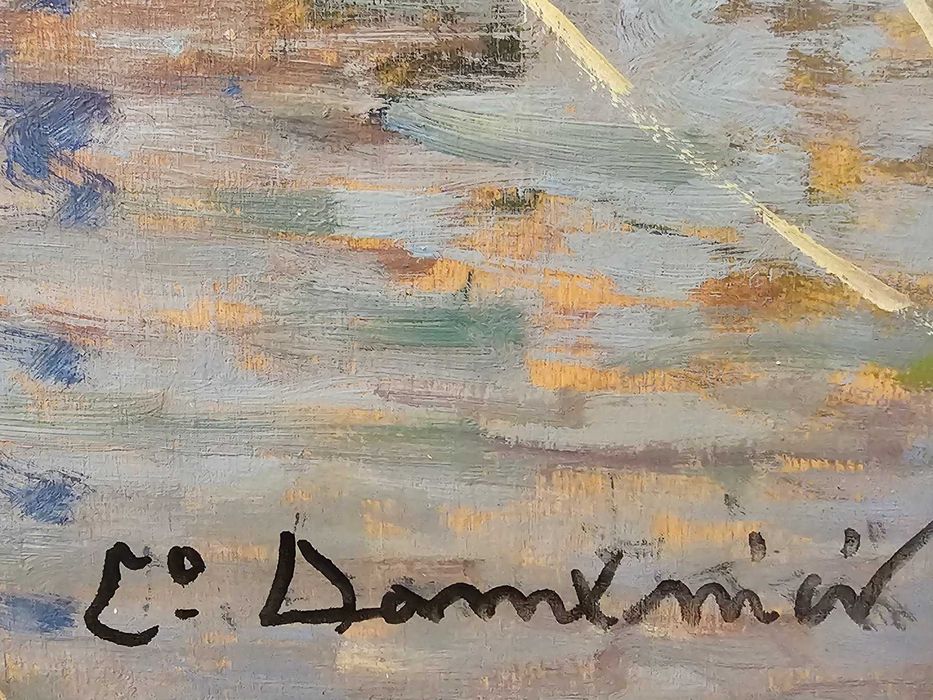 Quadro "Veliero" (1940s) de Carlo Domenici (n.1887 - m.1981)