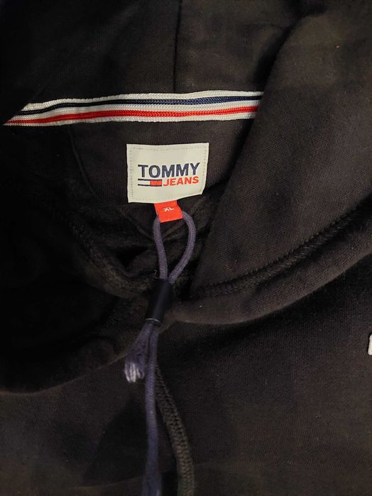 Bluza damska czarna z kapturem xl Tommy Jeans