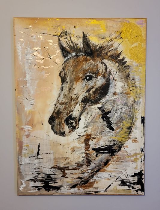 Obraz Akryl na płótnie 55cm x 75cm "Koń"