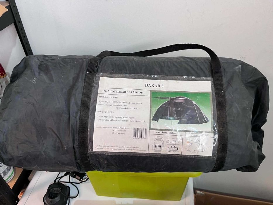 Składany Namiot 5 dorosłe osoby 4,40x 4,40m DAKAR 5