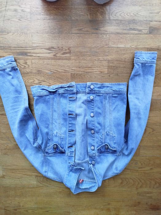 jeans kurtka krótka rozmiar M damska młodzieżowa stylowa
