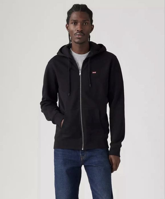 Levis оригінал. Нова чорного кольору худі зіпка   S. М.  ХЛ